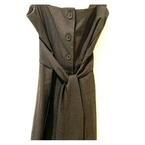 Theory Grey Suit Wrap Dress